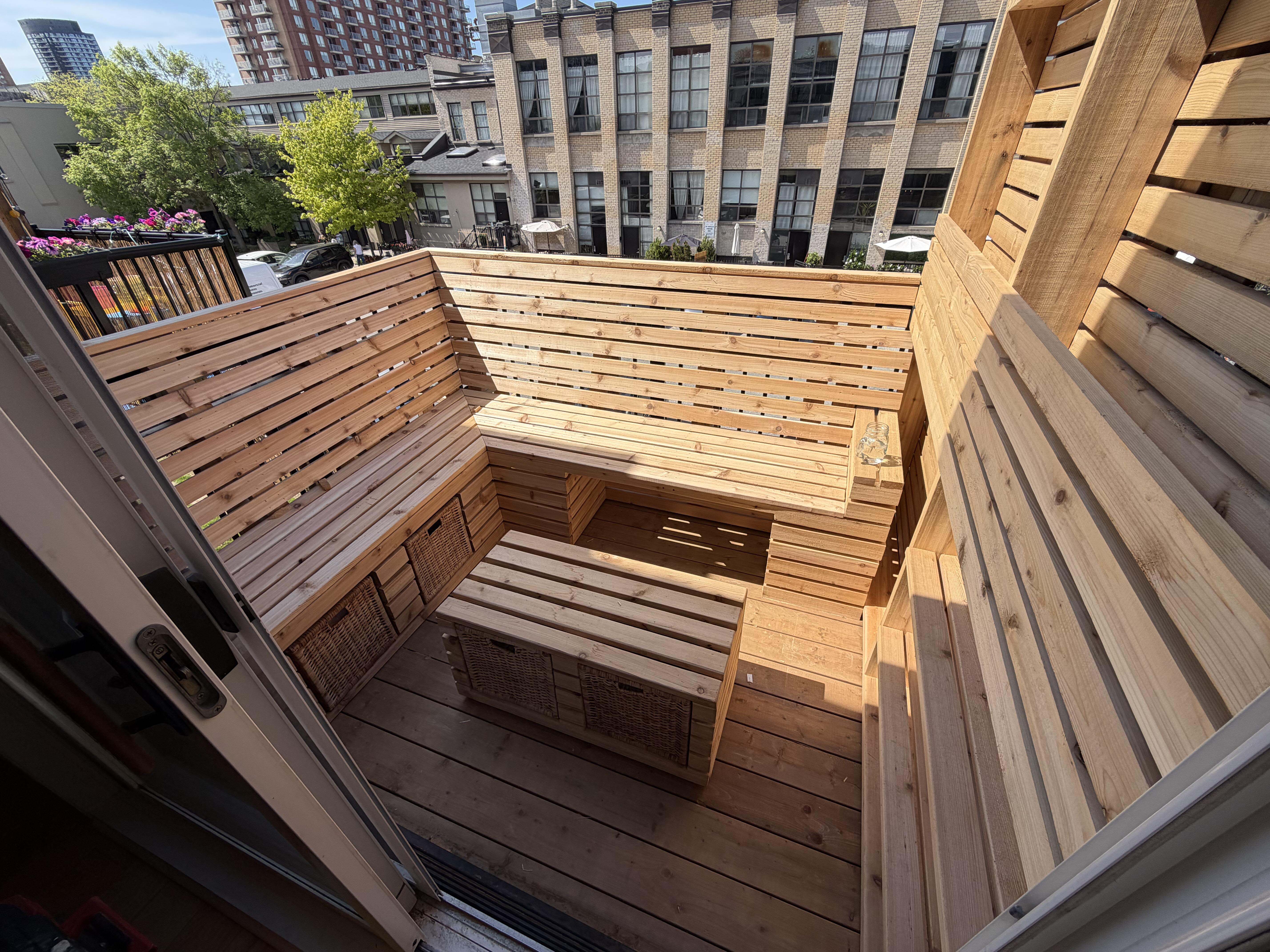 Integrated Cedar Balcony
